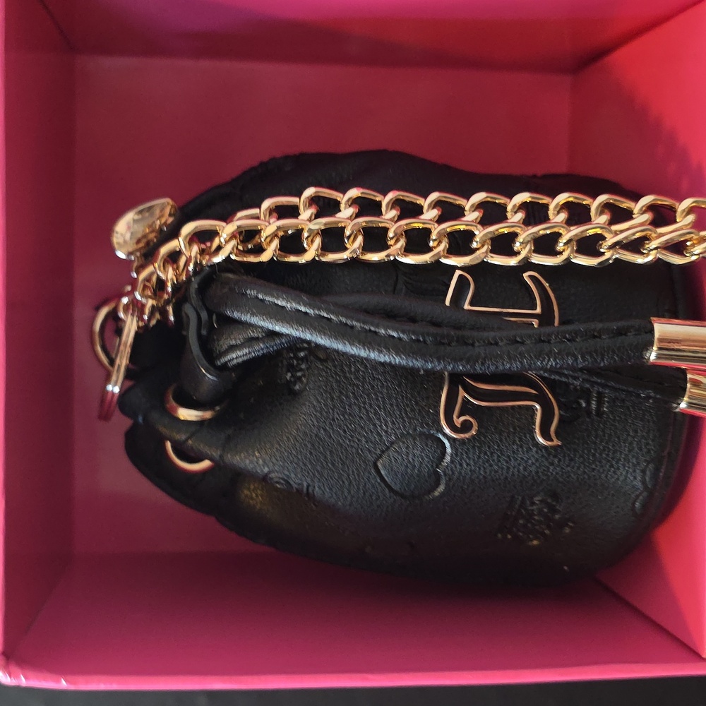 Juicy Couture 4 Piece Micro Bag Gift Set in Black and Gold - Picture 2 of 5